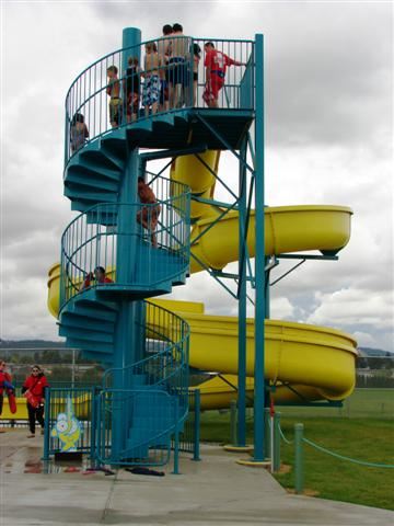 Park Road Pool Slide Staircase